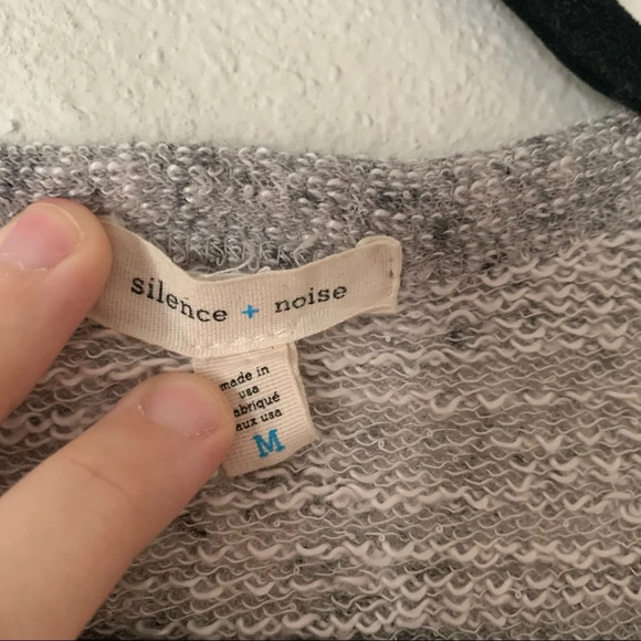 Silence and Noise mixed media sheer cardigan M - Picture 4 of 6